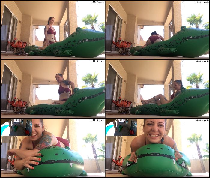 nikki-sequoia nikki-and-the-giant-inflatable-gator-2017-10-27 Preview