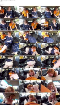 Harley Morgan - Voluptuous redhead fucks in car Preview