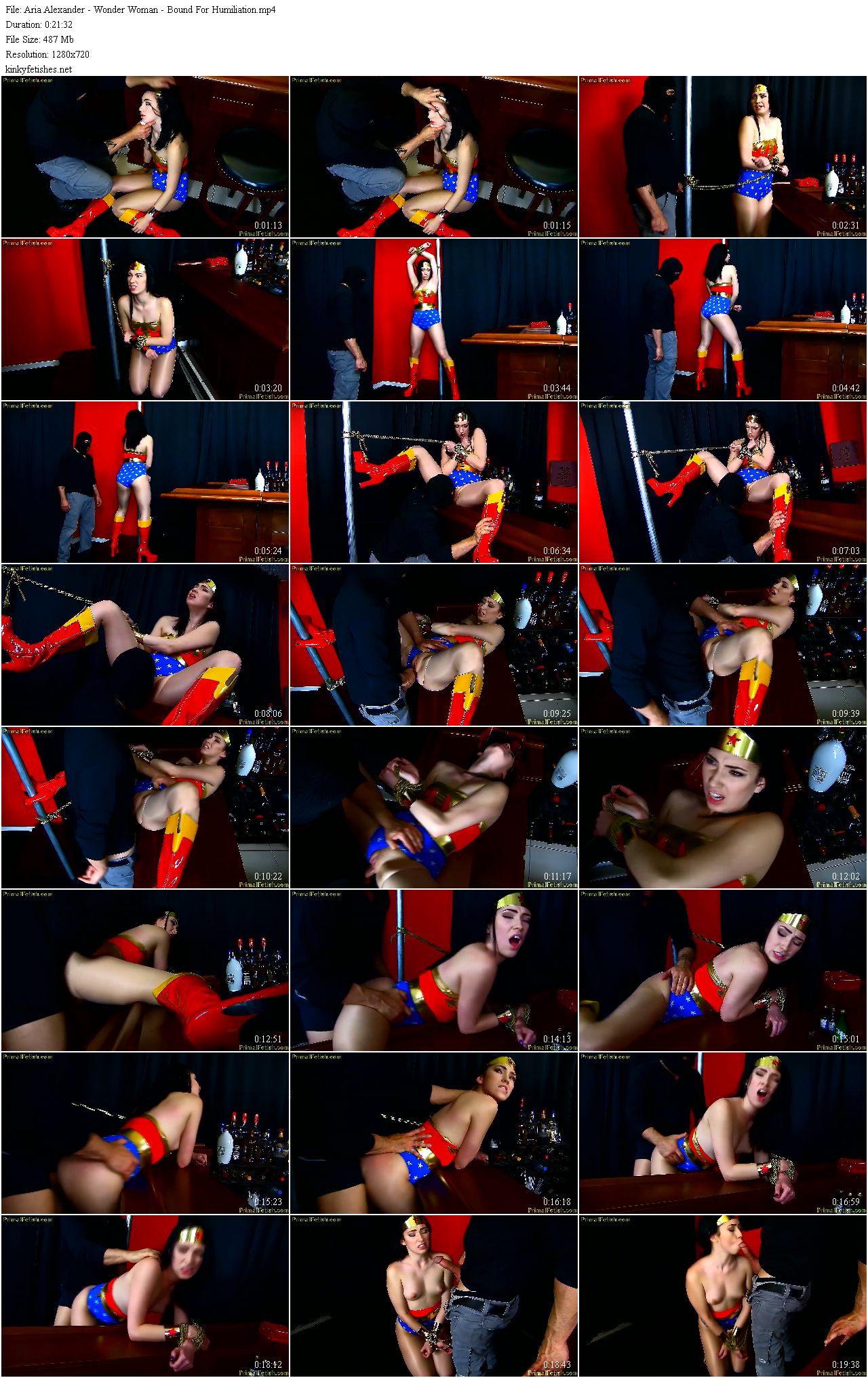 Aria Alexander  Wonder Woman  Bound For Humiliation (Clips4sale)