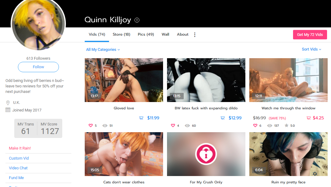 QUINN KILLJOY - MANYVIDS - SITERIP