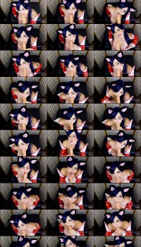 Larkin Love Ahri Cosplay Facial Sloppy BJ Bukkake Preview