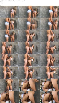 AdventuresCouple - Outdoor Stand Up Anal while Shes painting the wall in garden Preview