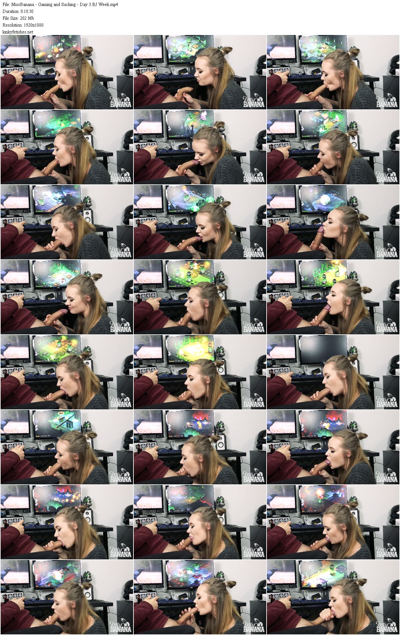 MissBanana Gaming and Sucking Day 3 BJ Week (2018/PornHub/HD1080p) MissBanana Gaming and Sucking Day 3 BJ Week (2018/PornHub/HD1080p)