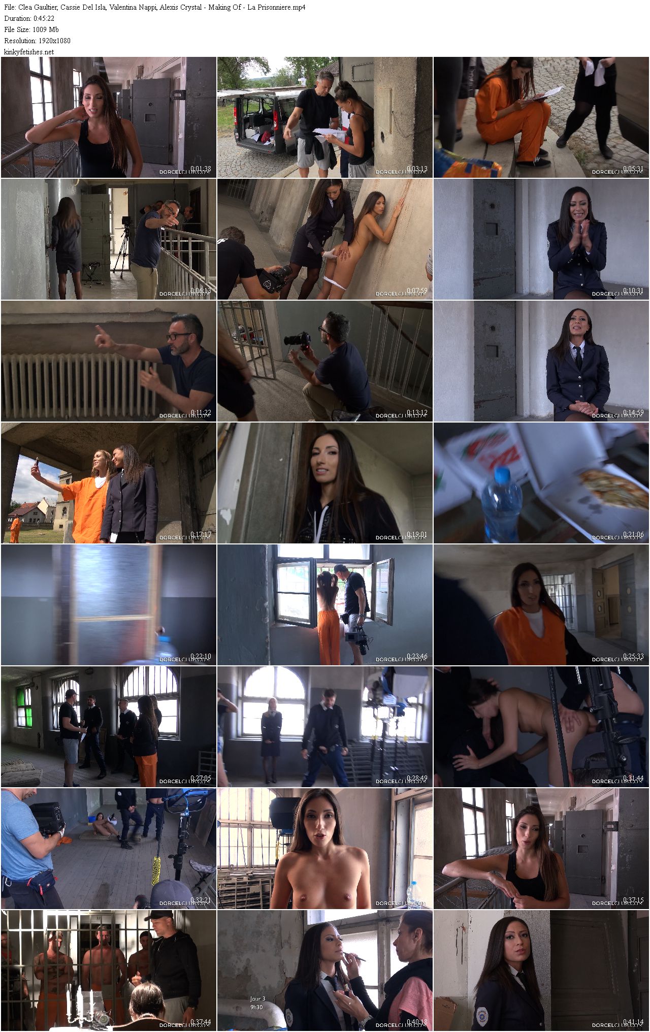 Clea Gaultier, Cassie Del Isla, Valentina Nappi, Alexis Crystal - Making Of - La Prisonniere (DorcelClub/2018/HD1080p)