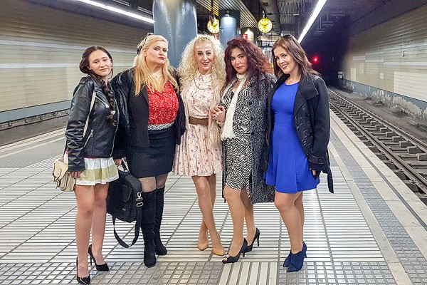 Gina Ferocious 19, Montse Swinger EU 40, Musa Libertina EU 53, Yelena Vera 48, Zazel Paradise EU 52 - Five old and young lesbians all aboard the pussy train (2019/Mature.nl/HD1080p)