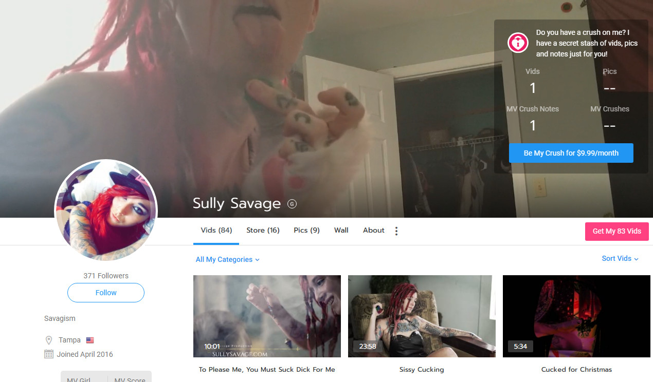 SULLY SAVAGE - MANYVIDS - SITERIP