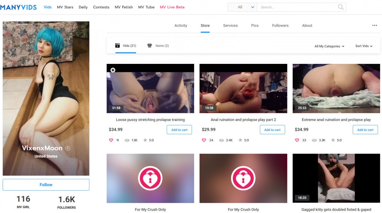 ManyVids VixenxMoon&#65279; - Megapack