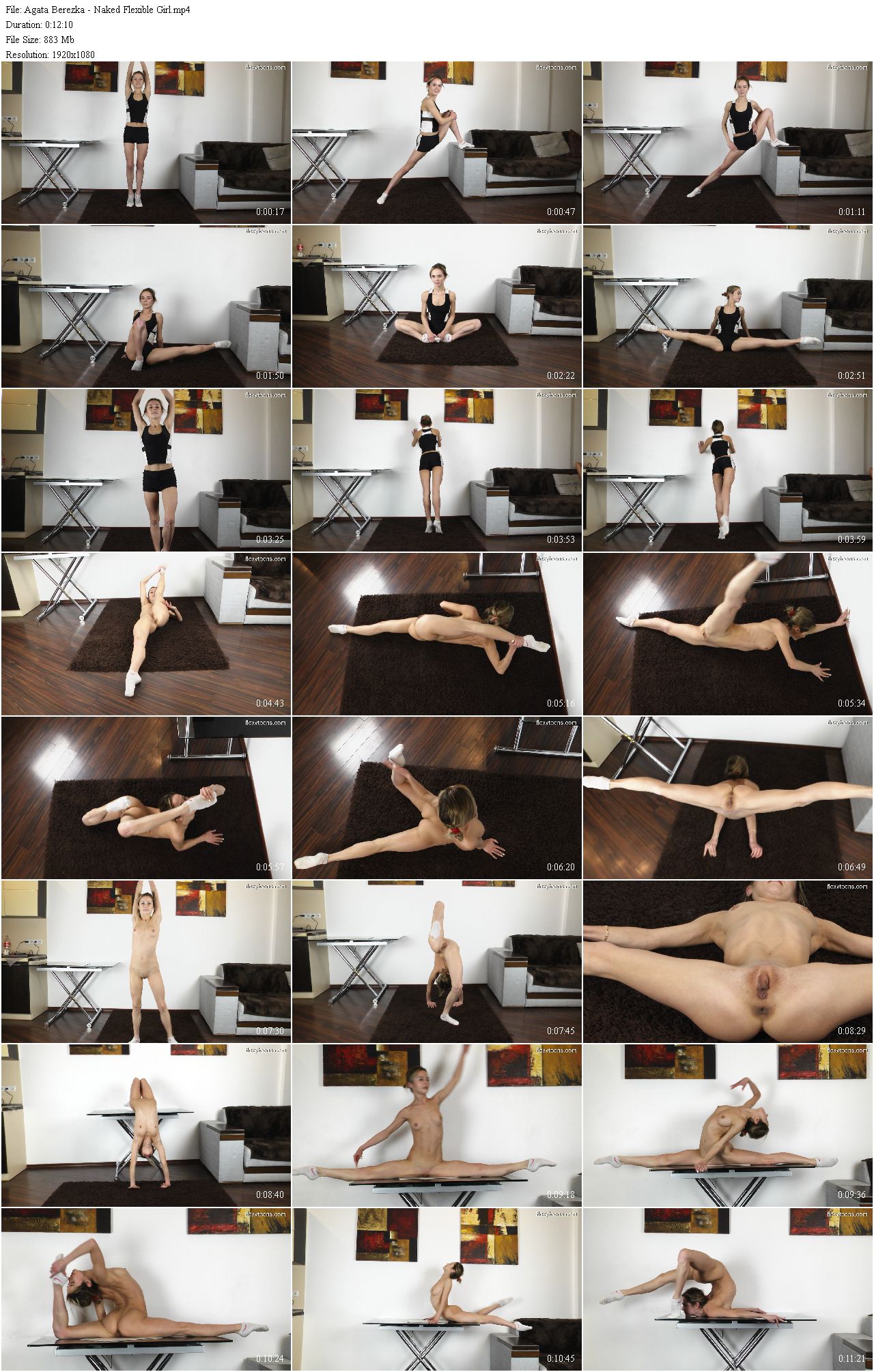 Agata Berezka &#8211; Naked Flexible Girl (Gymnast/2019/HD1080p)