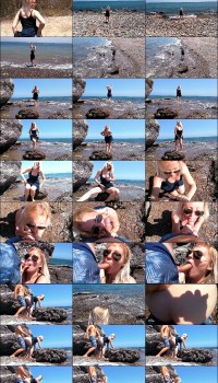 Busty blonde fucks by the sea Preview