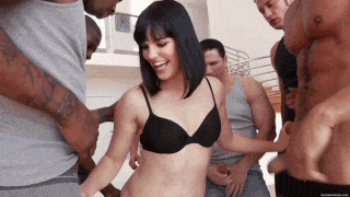 Elegant angel gangbanged