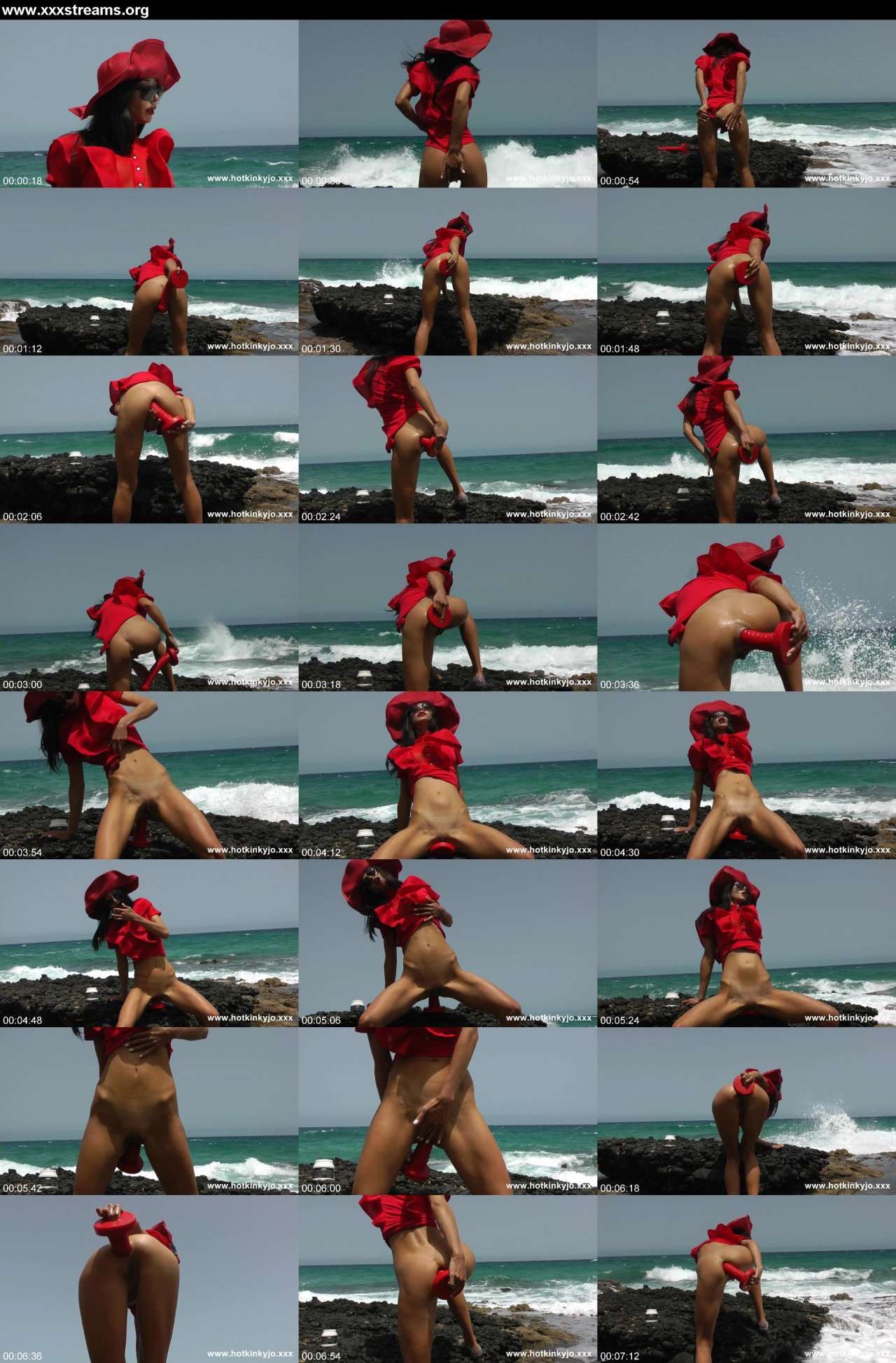 Cyclops Dildo Anal - Hotkinkyjo take mrhankey cyclop dildo anal & prolapse at the beach 26 07  2020