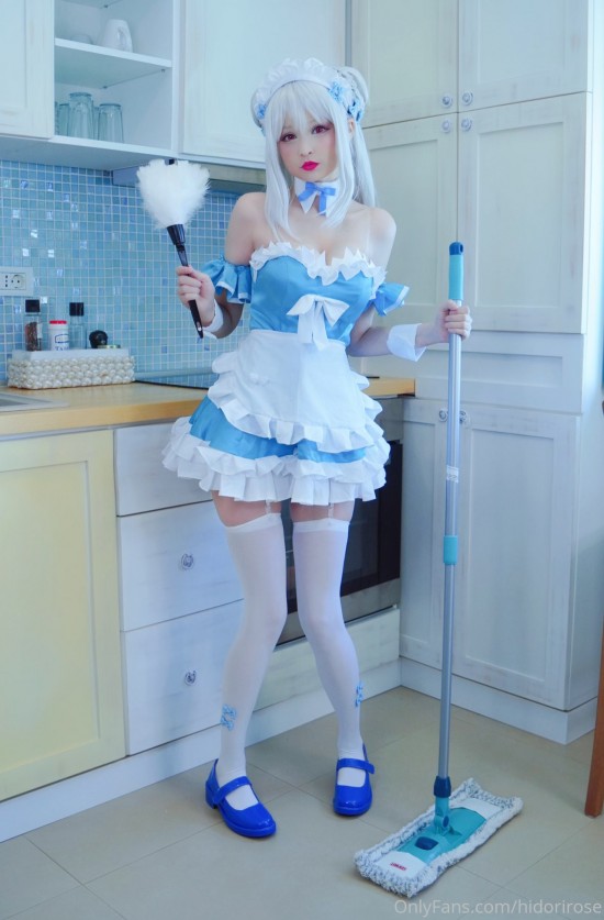 hidorirose 01 08 2020 90505472 Cygnet Maid lingerie Azur Lane Full Set 24 pics