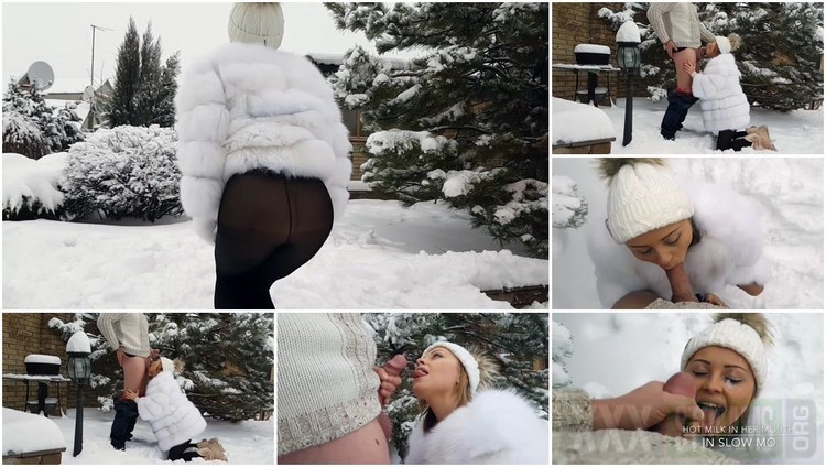 27 029 outdoor winter blowjob and cum on her pretty face and mouth 1080p.mp4.5555 l