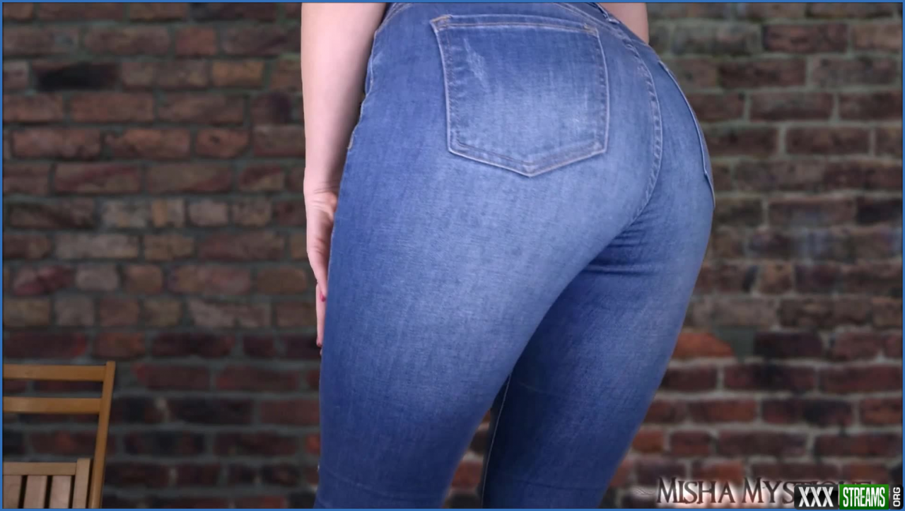 misha mystique jerk 4 my ass in these tight blue jeans - XXXStreams.org