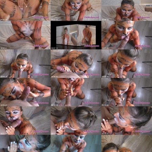 laloka4you tigress bodypainting blowjob fucking 4