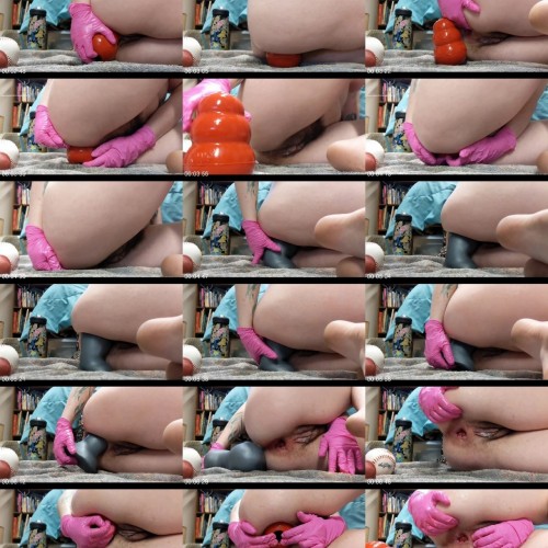 Analgirlolive Extreme anal stretching session close up 4