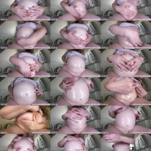 princessjersey OILING UP MY PREGNANT BELLY NAKED 4