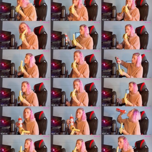 hoeshow asmr banana sucking 4