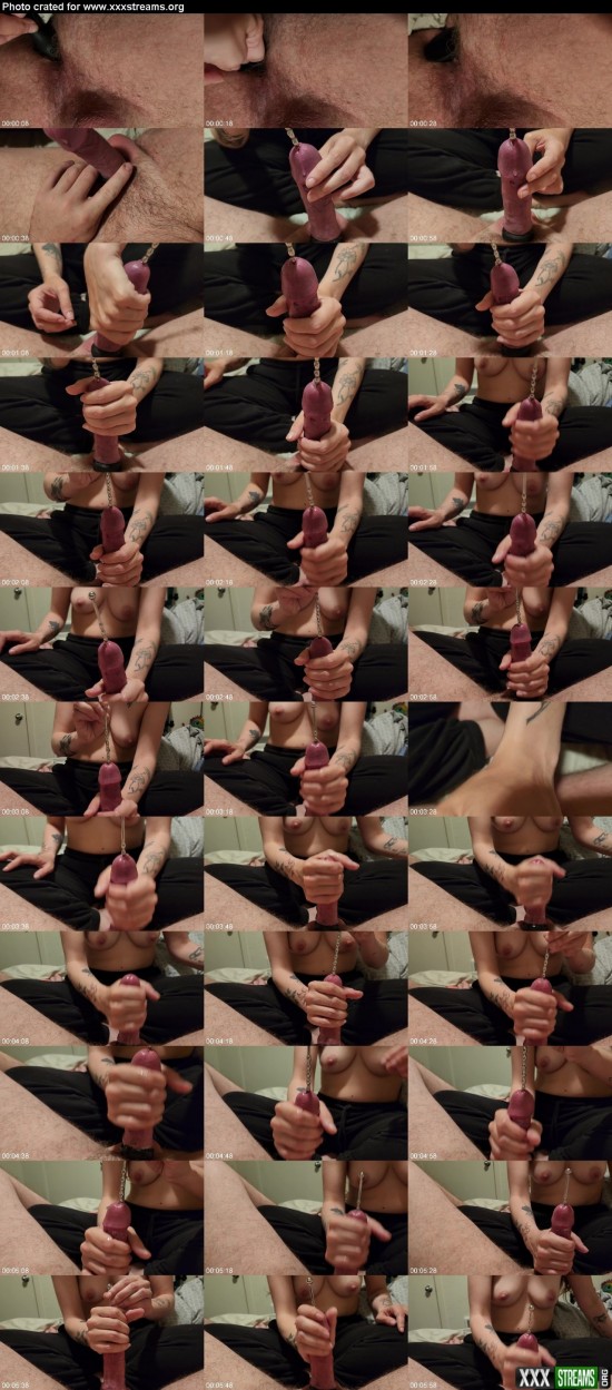 Sunkistmama She puts a plug in my ass and a sound in my dick and gives hand