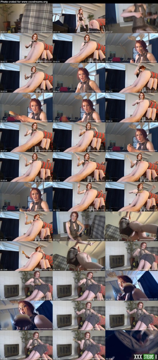 Clare Spanks Men Krampus Spanking