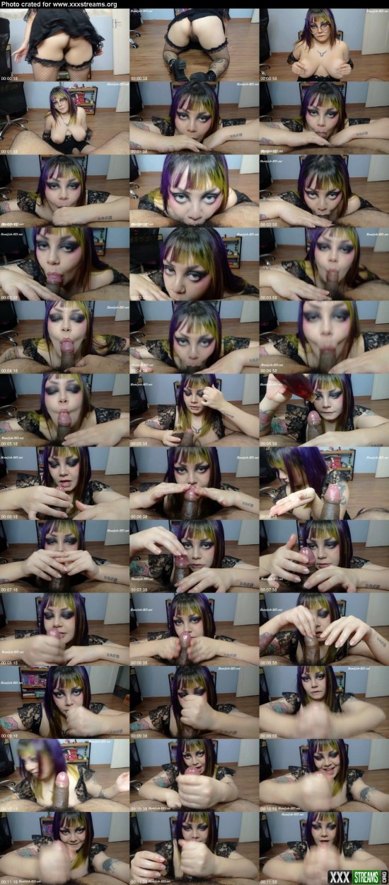 Goth GF Gives You An Oiled Handjob Cyber Nyxie