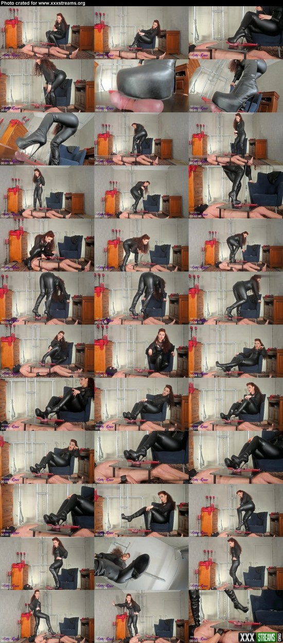Mistress Lady Renee Cock stomped under My boots