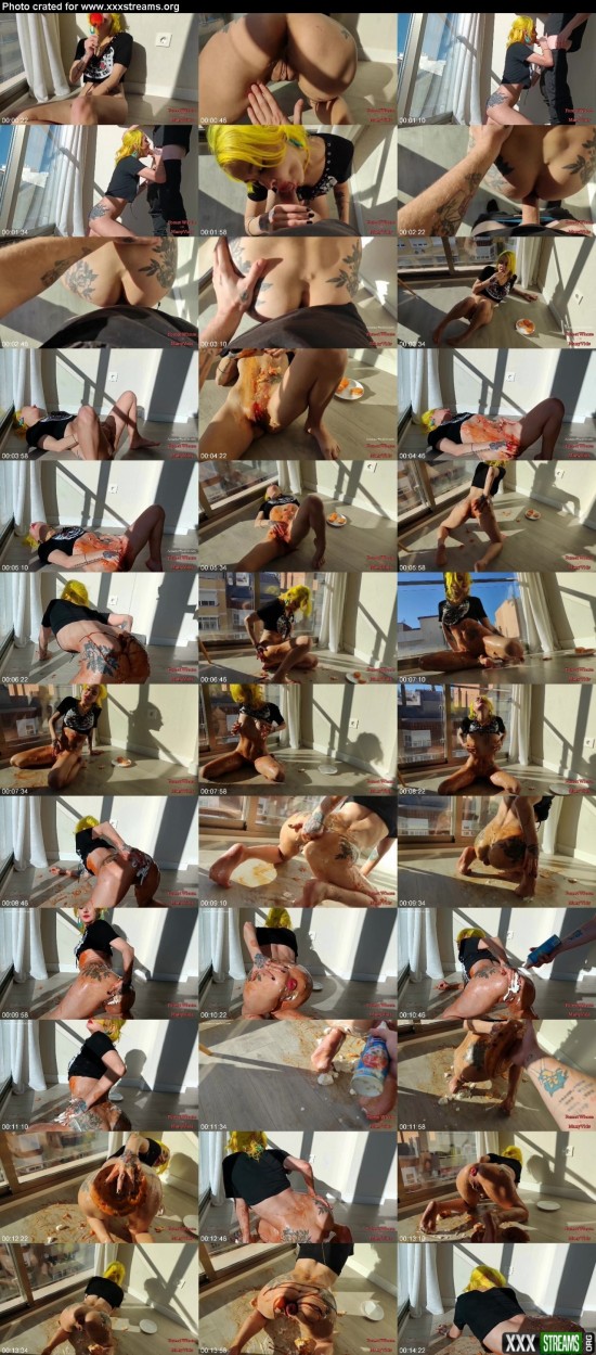 ForestWhore Sweet juicy prolapse and food porn