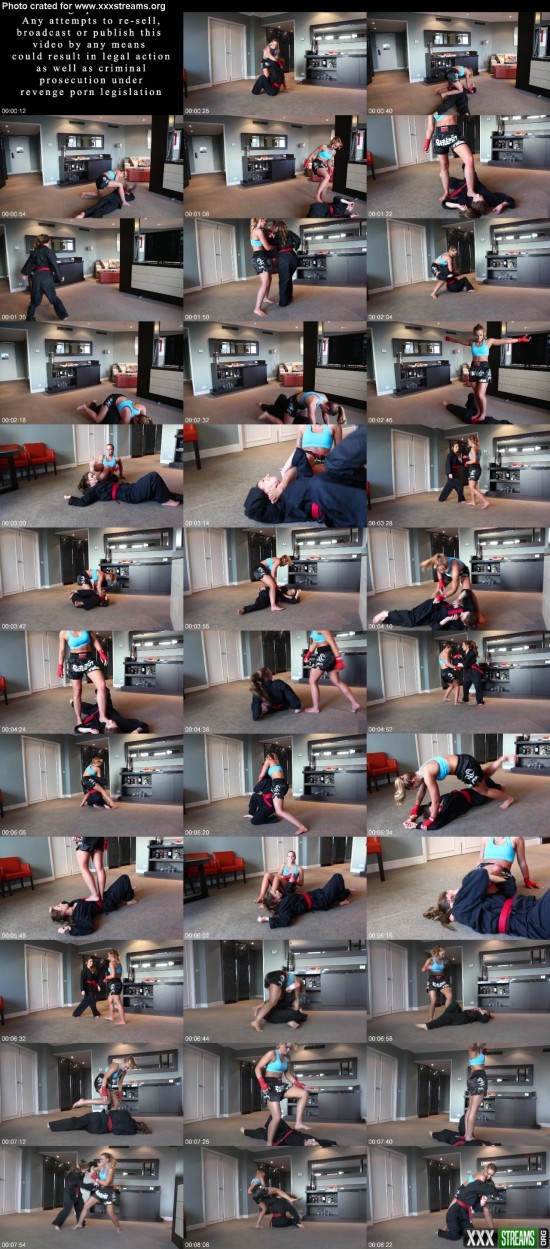 Kickboxer Sasha Defeats Karate Woman Ruby