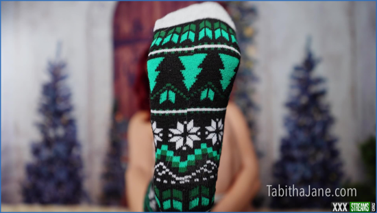 Dominatrix Tabitha Christmas Sock Tease