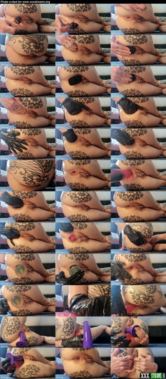 Amateur Rosarosebud 20 Minute Rosebud Anal w Black Glove